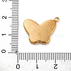 Ion Plating(IP) 304 Stainless Steel Enamel Pendants&nbsp;STAS-A102-01G-02