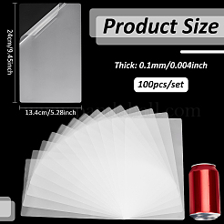 100Pcs Plastic Laminating Pouch Film Photo Protecting Sheets&nbsp;AJEW-WH0606-55E