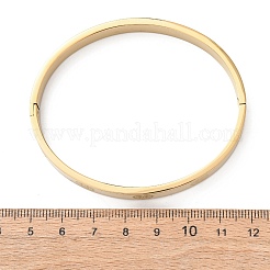 304 Stainless Steel Hinged Bangles for Women&nbsp;BJEW-B161-11G-02