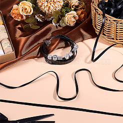 Flat PU Leather Cord&nbsp;DIY-WH0656-51A