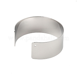 Brass Plain Wide Cuff Bangles&nbsp;BJEW-D039-03P