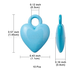 Spray Painted Alloy Charms&nbsp;PALLOY-YW0001-64