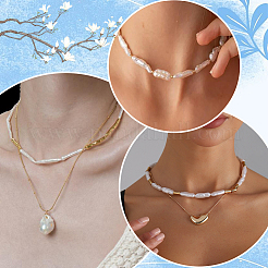 1 Strand Natural Cultured Freshwater Pearl Beads Strands&nbsp;PEAR-PA0001-14
