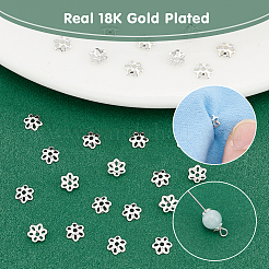 30Pcs 925 Sterling Silver Bead Caps&nbsp;STER-UN0001-29