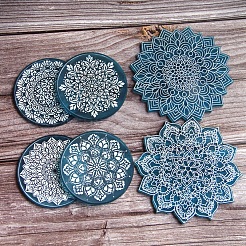 6 Styles Cup Mat Silicone Molds&nbsp;SIMO-PW0002-14