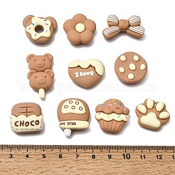 Opaque Resin Imitation Chocolate Cabochons&nbsp;RE-CBADCDD-01