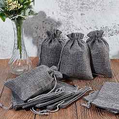Burlap Packing Pouches Drawstring Bags&nbsp;ABAG-Q050-10x14-04