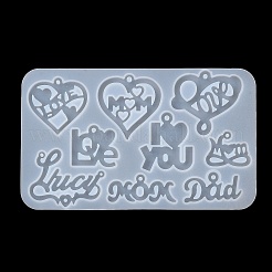 Heart & Word Love DIY Pendant Silicone Molds&nbsp;LS-SIMO-Q001-02D