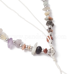 Natural & Synthetic Mixed Gemstone Mobile Straps&nbsp;HJEW-JM03327-02