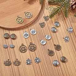 Tibetan Style Filigree Alloy Pendants&nbsp;TIBEP-SC0001-18