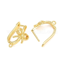 Brass Hoop Earring Findings&nbsp;KK-CBA5558-02G