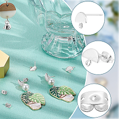 20Pcs Brass Stud Earring Findings&nbsp;KK-BBC0027-57