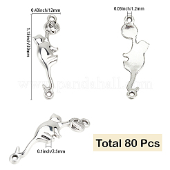 80Pcs Tibetan Style Alloy Connector Charms&nbsp;FIND-SC0021-94