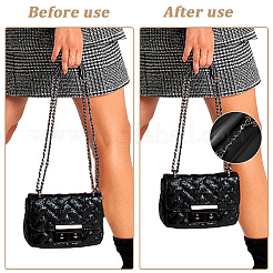 3Pcs 3 Colors PU Leather Alloy Crub Chain Purse Strap Extenders for Purse Making&nbsp;PURS-CL0001-11A