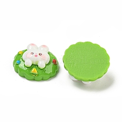 Christmas Rabbit Theme Opaque Resin Decoden Cabochons&nbsp;CRES-B022-04C