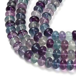 Natural Fluorite Beads Strands&nbsp;G-L634-S01-5x8mm