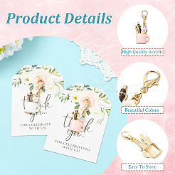 Alloy Enamel Keychains&nbsp;HJEW-YW00363