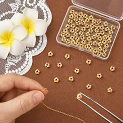 80Pcs Brass Spacer Beads&nbsp;KK-BBC0020-77