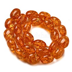 Resin Imitation Amber Beads Strands&nbsp;X-RESI-Z017-03