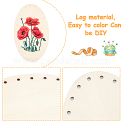 Wooden Knitting Crochet Bottoms Set&nbsp;WOOD-WH0027-18