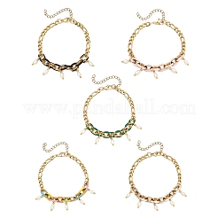 Natural Cultured Freshwater Pearl Charm Bracelets&nbsp;BJEW-JB13596