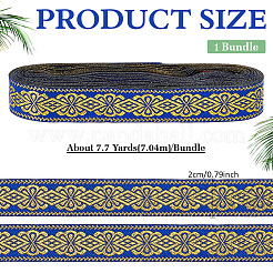 Ethnic Style Embroidery Polyester Ribbons&nbsp;OCOR-WH0109-042A-02