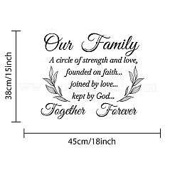 PVC Quotes Wall Sticker&nbsp;DIY-WH0200-056