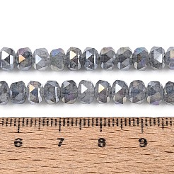 Anti-Tarnish Electroplate Glass Imitation Jade Beads Strands&nbsp;EGLA-T029-6mm-13A