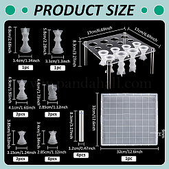 DIY Chess Checkerboard Making Silicone Molds Sets&nbsp;DIY-BC0015-43