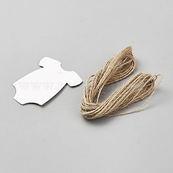 25Pcs Baby Clothes Shaped Paper Thank You Gift Tags&nbsp;AJEW-WH0481-278