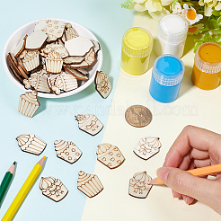 4 Sets Unfinished Wood Cutouts Ornaments&nbsp;WOOD-SC0001-91D