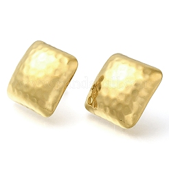 Ion Plating(IP) 304 Stainless Steel Rhombus Stud Earrings&nbsp;EJEW-I312-04G