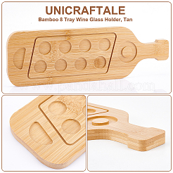 Bamboo 8 Tray Wine Glass Holder&nbsp;DIY-WH0430-912A