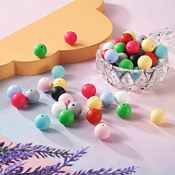 100Pcs 10 Colors Food Grade Eco-Friendly Silicone Focal Beads&nbsp;SIL-BY0001-02