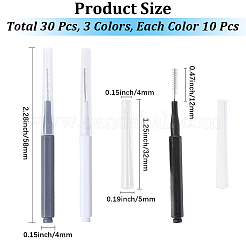 30Pcs 3 Colors Plastic Cleaning Brushes&nbsp;AJEW-CN0003-99