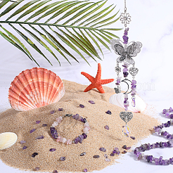 4 Strands Natural Amethyst Chip Beads Strands&nbsp;G-SC0002-67