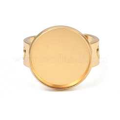 Hollow Heart 304 Stainless Steel Cuff Ring Components&nbsp;SA-CBA82C8-02E-G
