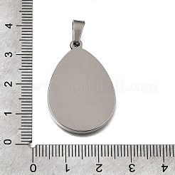 304 Stainless Steel Pendant Cabochons Settings&nbsp;SA-CBA8A58-01B-P