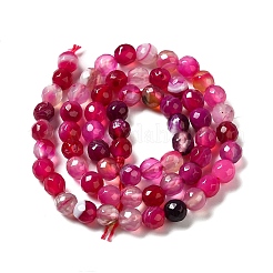 Natural Striped Agate/Banded Agate Beads Strands&nbsp;G-A246-8mm-13