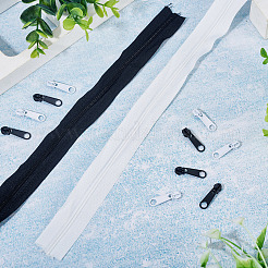 2 Bags 2 Colors Nylon Closed-end Zipper&nbsp;DIY-TA0014-72B