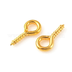 500Pcs Iron Screw Eye Pin Peg Bails&nbsp;FIND-YW0003-06G