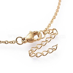 Brass Micro Pave Cubic Zirconia Pendant Necklaces&nbsp;NJEW-F271-02