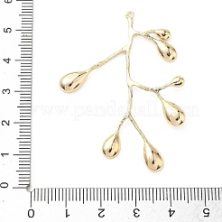 Brass Pendant Cabochon Settings for Enamel&nbsp;KK-G601-03G