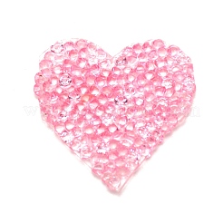 Heart Glitter Hotfix Rhinestone&nbsp;DIY-WH0268-17A