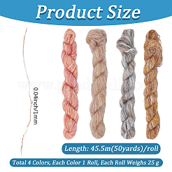 4 Rolls 4 Colors Gradient Mohair Yarn&nbsp;OCOR-CY0004-09A