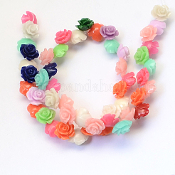 Flower Dyed Synthetic Coral Beads&nbsp;CORA-Q023-14