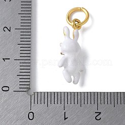 Brass Enamel Pendants&nbsp;KK-D350-01C