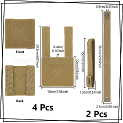 4Pcs Nylon Tactical Molle Patch Panel&nbsp;OFST-NB0001-01C