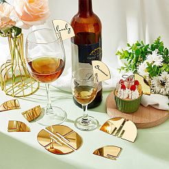 40Pcs Mirror Acrylic Wine Glass Charms&nbsp;AJEW-FG0003-01