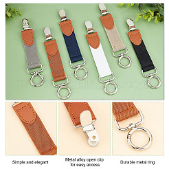 AHADEMAKER 6Pcs 6 Colors Alloy & Iron Hat Clip for Travel&nbsp;AJEW-GA0004-62A